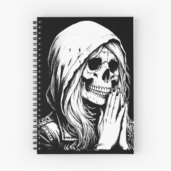 Item preview, Dark Art Skull Girl Pray Grunge Sugar Skull designed and sold by MORSPECTIVE.