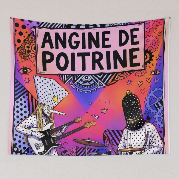 Item preview, Neon Pop Punk Band – Colorful Retro Music Illustration designed and sold by Rose-Gray.