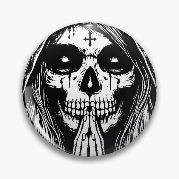 Item preview, Dark Art Skull Girl Pray Sugar Skull designed and sold by MORSPECTIVE.
