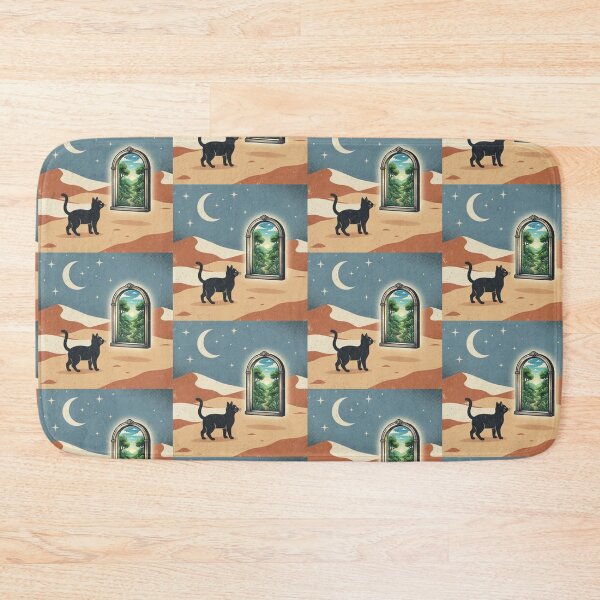 Item preview, The Other Side – Black Cat and Magic Portal Illustration designed and sold by Dogandesighn.