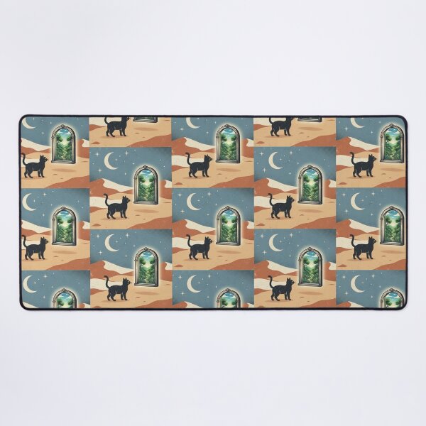 Item preview, The Other Side – Black Cat and Magic Portal Illustration designed and sold by Dogandesighn.