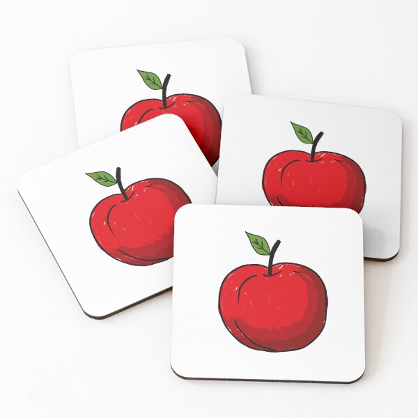 Item preview, Fresh red apple with green leaf. designed and sold by KotchySmile.