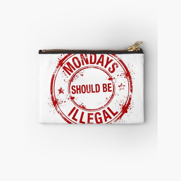 Item preview, mondays-should-be-illegal-funny-office-stamp designed and sold by kyoubi100.