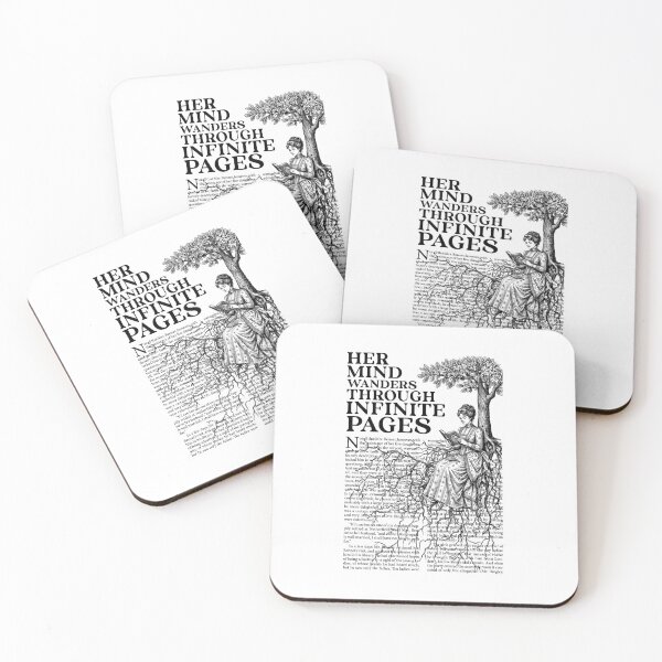 Item preview, Jane Austen Bookish Book Reader Tree Her Mind Wanders Books designed and sold by GrandeDuc.