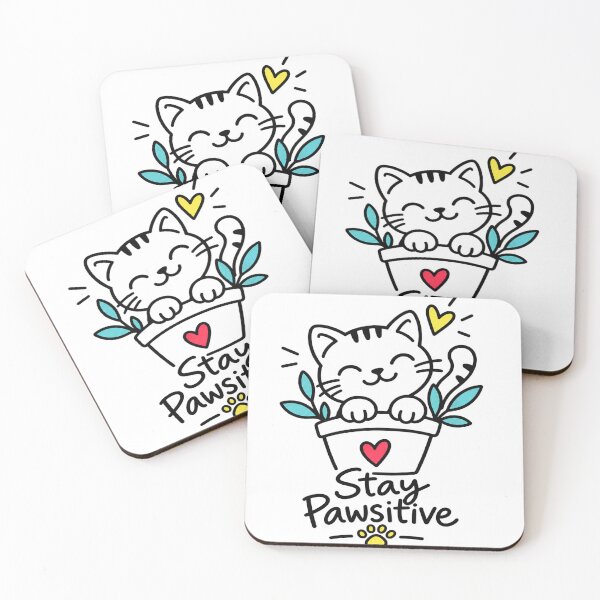 Item preview, Cute Cat Plant Pawsitive designed and sold by Down Zero.