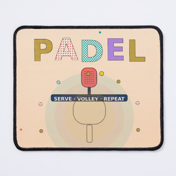 Item preview, Padel Bold Pattern Typography Poster designed and sold by CourtCultureHQ.