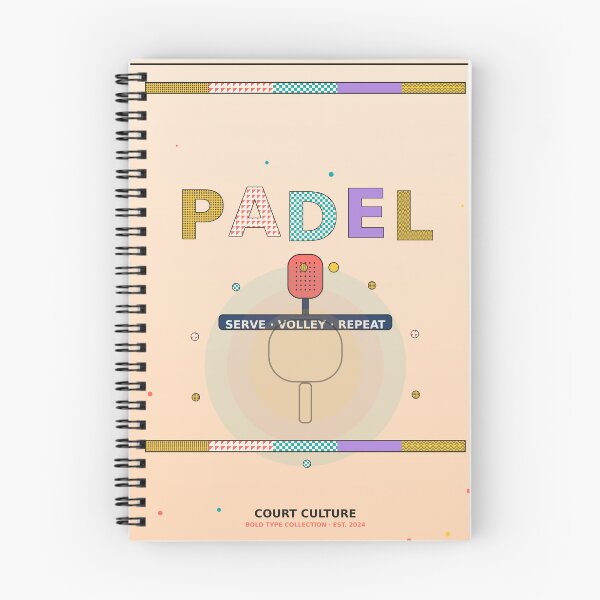 Item preview, Padel Bold Pattern Typography Poster designed and sold by CourtCultureHQ.