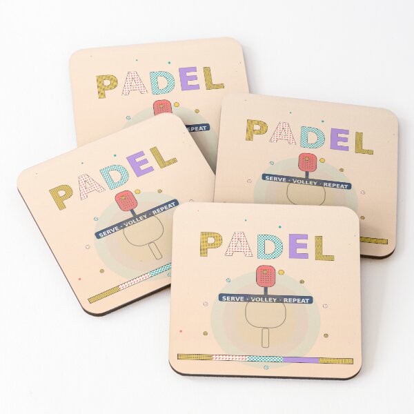 Item preview, Padel Bold Pattern Typography Poster designed and sold by CourtCultureHQ.