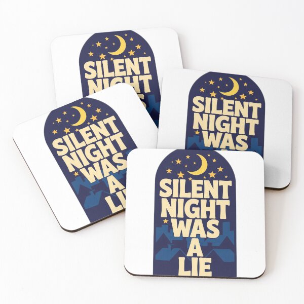 Item preview, Silent Night Was A Lie Shirt - Funny Christmas Retro Tee designed and sold by KERK Art and Design.
