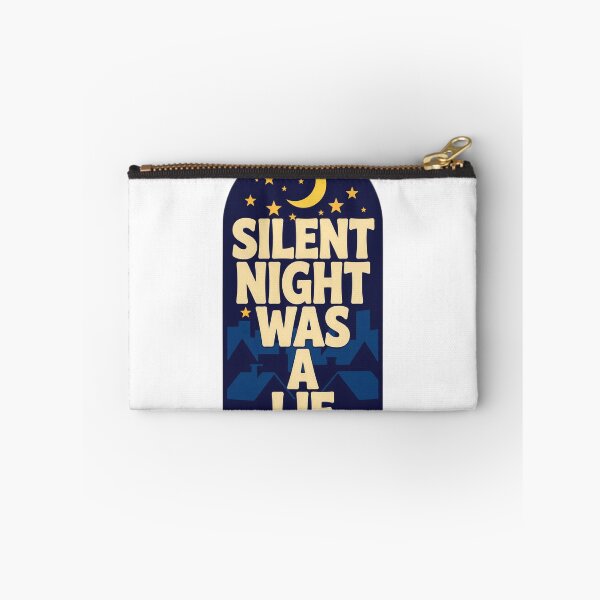 Item preview, Silent Night Was A Lie Shirt - Funny Christmas Retro Tee designed and sold by KERK Art and Design.