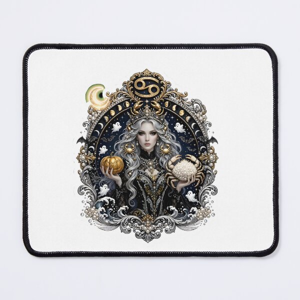Item preview, Gothic Cancer Zodiac Queen designed and sold by Zodiac Celestial Art.