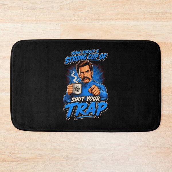 Item preview, Strong Cup Coffee Shut Your Trap Retro Man-31 designed and sold by DebraMattie.