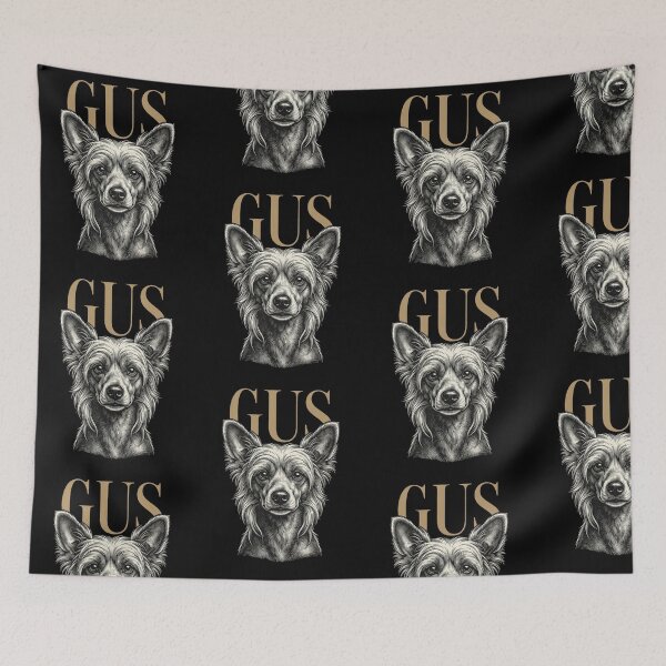 Item preview, Gus Chinese Crested Dog Sketch for Proud Powderpuff Parents and Toy Breed Lovers designed and sold by raedattia.