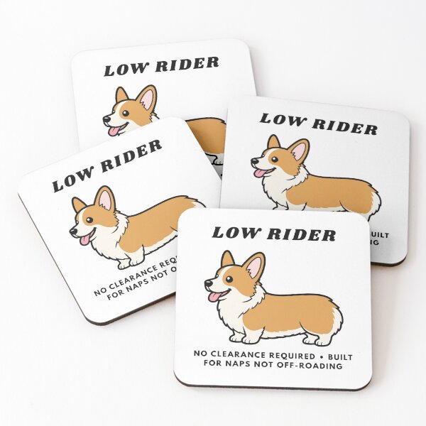 Item preview, Corgi Low Rider Funny Dog Short Legs Retro Sticker Art designed and sold by wildsilencee.