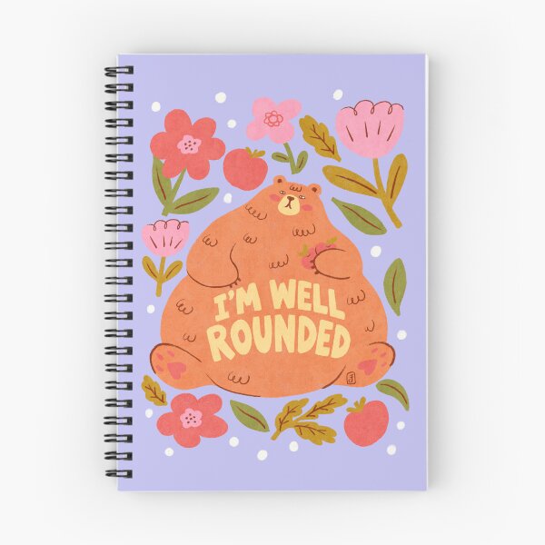 Item preview, I’m Well Rounded – Cute Bear with Flowers and Apples designed and sold by Itouchedabee.