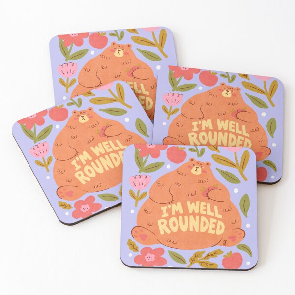 Item preview, I’m Well Rounded – Cute Bear with Flowers and Apples designed and sold by Itouchedabee.
