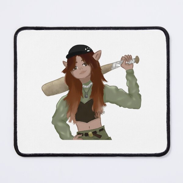 Item preview, Aesthetic Girl With Bat Drawing designed and sold by anasof-iaappe.