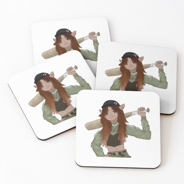 Item preview, Aesthetic Girl With Bat Drawing designed and sold by anasof-iaappe.