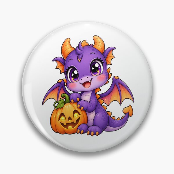 Item preview, Cute Halloween Dragon with Pumpkin designed and sold by Pixanova.
