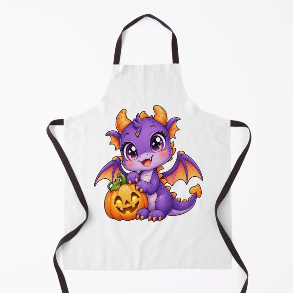 Item preview, Cute Halloween Dragon with Pumpkin designed and sold by Pixanova.