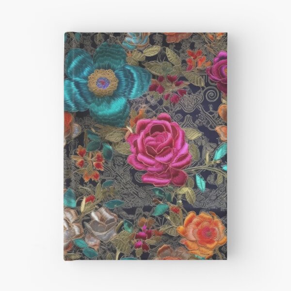 Item preview, Embroidered Silk Floral Tapestry designed and sold by pinkal.