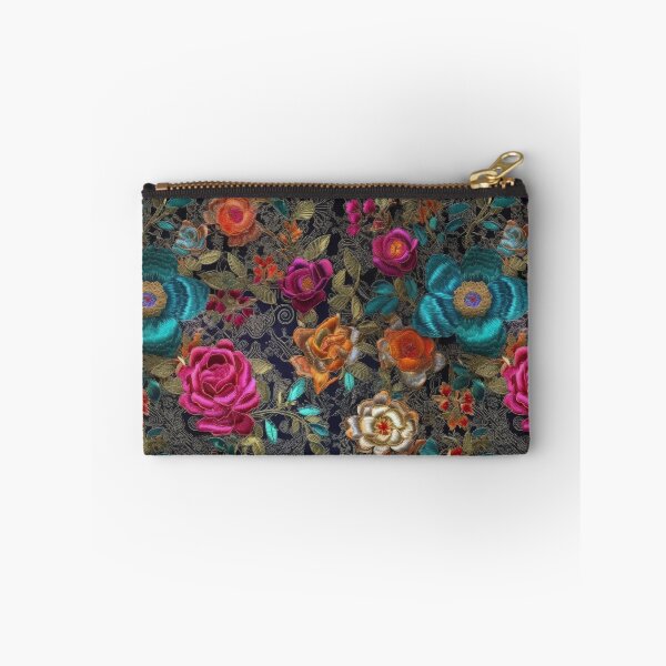 Item preview, Embroidered Silk Floral Tapestry designed and sold by pinkal.