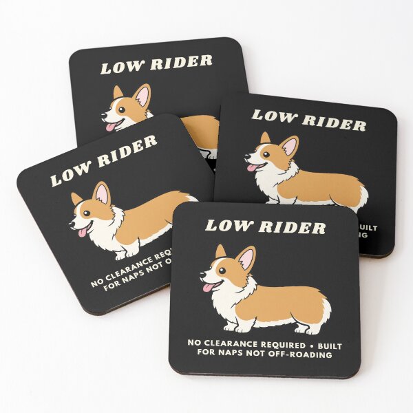 Item preview, Corgi Low Rider Funny Dog Short Legs Retro Sticker Art designed and sold by wildsilencee.