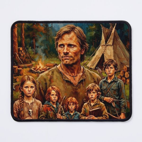 Item preview, Captain Fantastic Wilderness Family Fine Art Tribute designed and sold by Art's Diner.