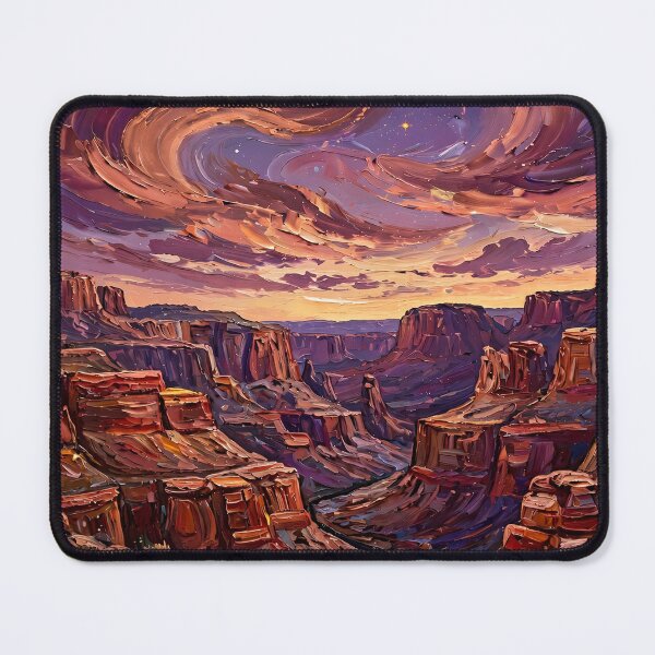 Item preview, Desert Canyon at Twilight — Copper and Violet Swirling Sky designed and sold by LunaAdventurer.