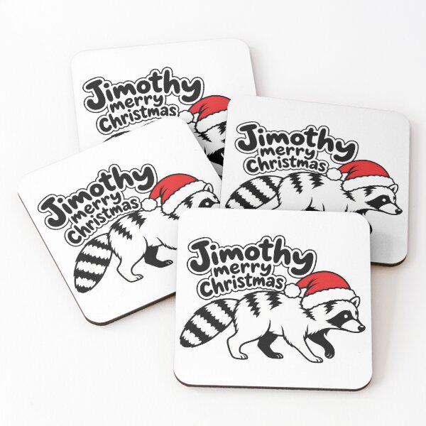 Item preview, Jimothy Merry Christmas Raccoon Santa designed and sold by ViolettaGlass.