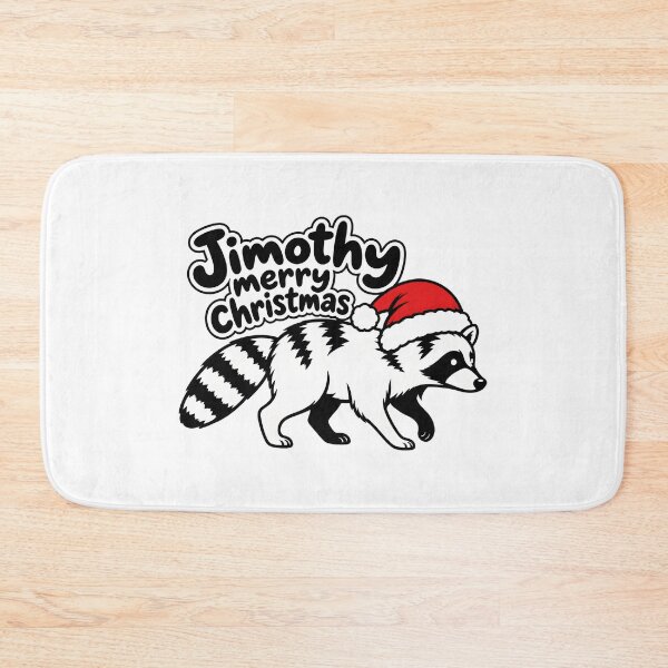 Item preview, Jimothy Merry Christmas Raccoon Santa designed and sold by ViolettaGlass.