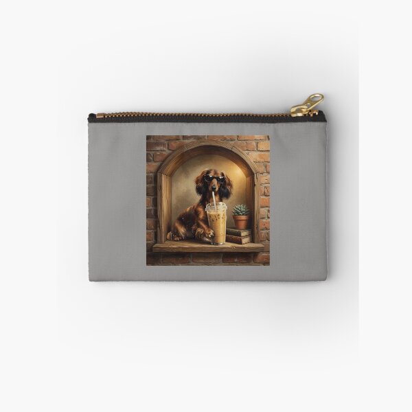 Item preview, Cool Dachshund Sipping Iced Coffee with Shades-71 designed and sold by MelanieaEcker.