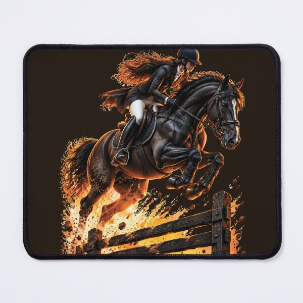 Item preview, Equestrian Horse Rider Jumping Premium Sport Design designed and sold by M. Mamdouh Artworks.