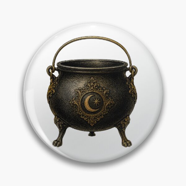 Item preview, Vintage Gothic Witch Cauldron designed and sold by Impossible Archive.