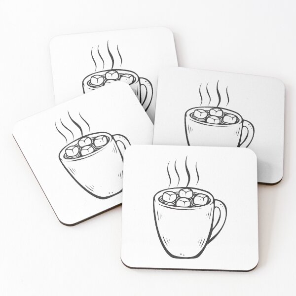 Item preview, Hot Chocolate with Marshmallows Cozy Winter Gift 1 designed and sold by OneLine Studio.