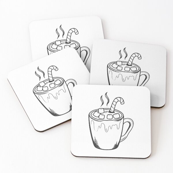 Item preview, Hot Chocolate with Marshmallows Cozy Winter Gift 2 designed and sold by OneLine Studio.