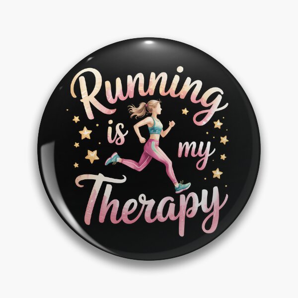 Item preview, Running Is My Therapy – Funny Retro Runner Motivation Design designed and sold by LoFizzy.