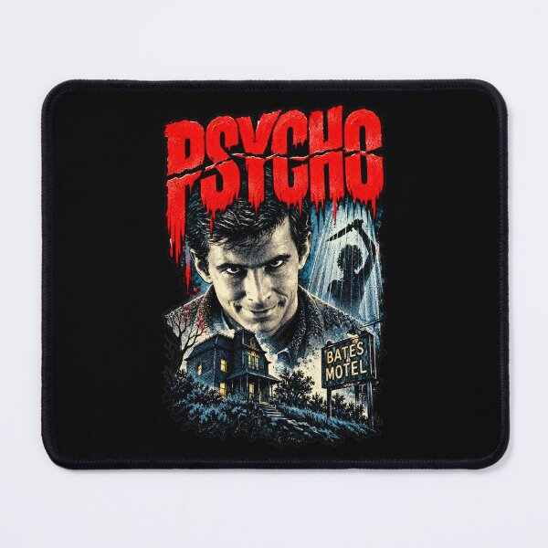 Item preview, Psycho Bates Motel Horror Movie Poster T-Shirt – Vintage Classic Horror Retro Thriller Tee designed and sold by DopeyRobot.