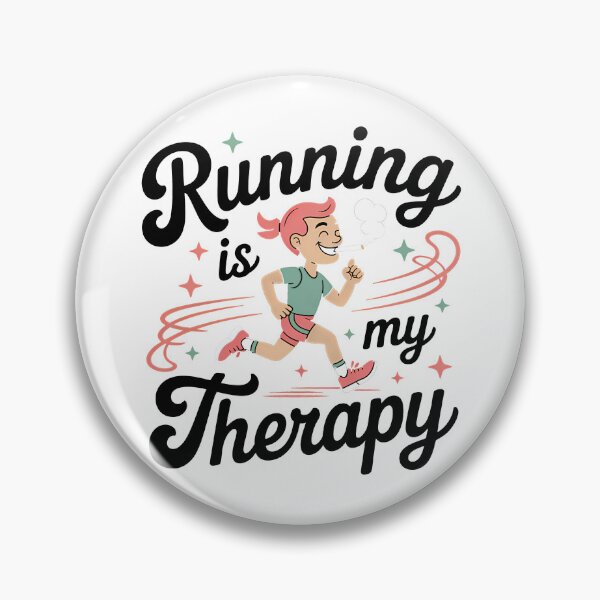 Item preview, Running Is My Therapy – Funny Retro Runner Motivation Design designed and sold by LoFizzy.