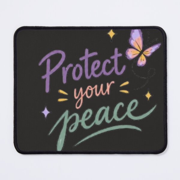 Item preview, Protect Your Peace Minimalist Butterfly Quote T-Shirt Design designed and sold by EdgeSphere.