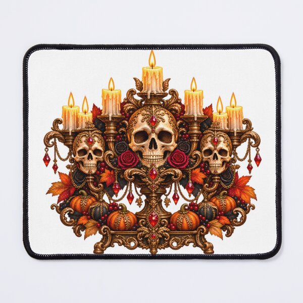 Item preview, Baroque Skull Candelabra – Victorian Gothic Halloween designed and sold by Clothes With Smiling Animals Walt Gral.