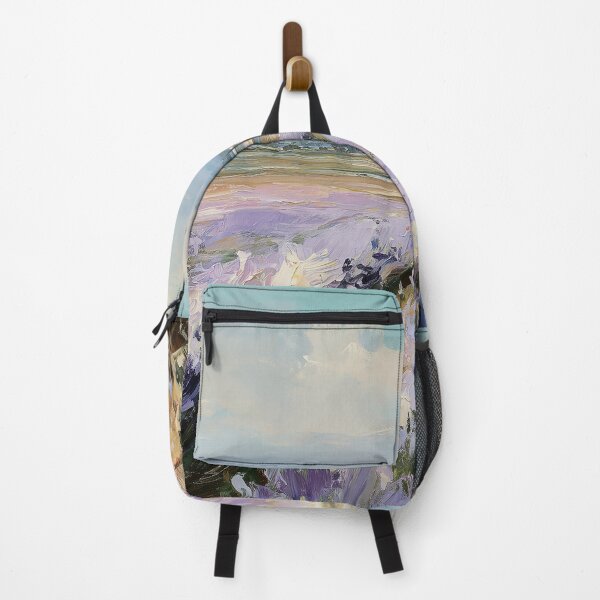 Item preview, Purple Lavender Rows Provence Landscape Painting designed and sold by NatureSight.