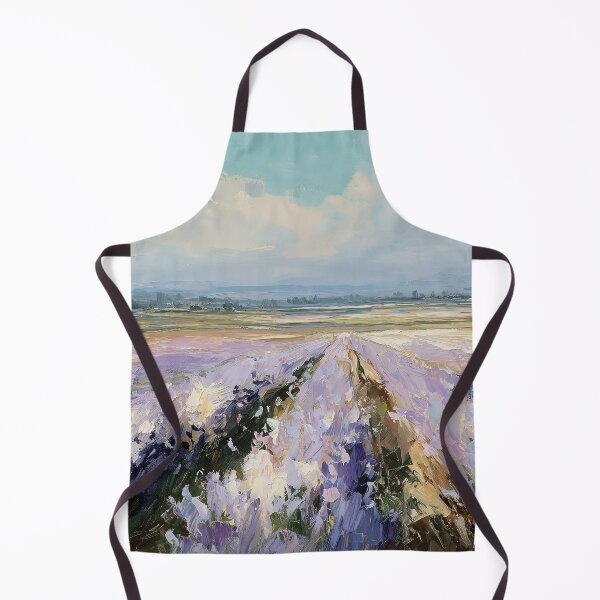 Item preview, Purple Lavender Rows Provence Landscape Painting designed and sold by NatureSight.