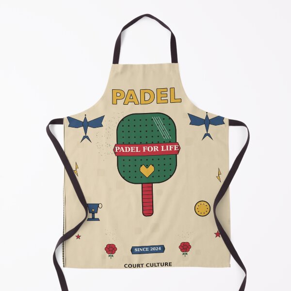 Item preview, Padel Old School Tattoo Flash Design designed and sold by CourtCultureHQ.