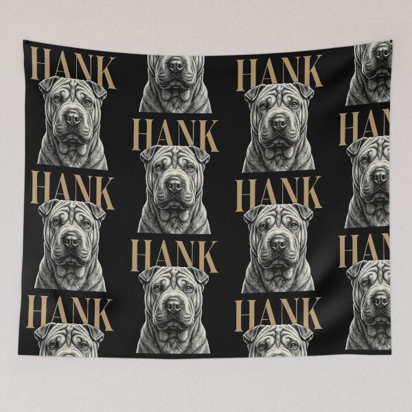 Item preview, Hank Shar-Pei Dog Sketch for Chinese Shar-Pei Pup Parents and Wrinkly Dog Lovers designed and sold by raedattia.