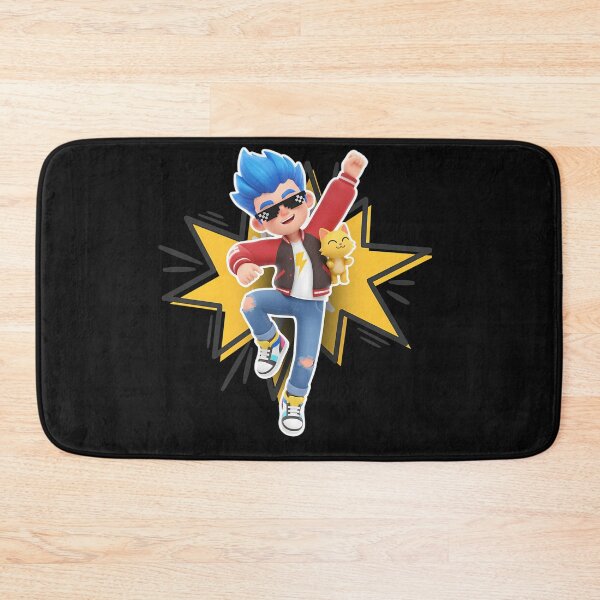 Item preview, Cool Gamer Boy With Blue Hair Cat designed and sold by ARTDOSEMAKER  ⭐⭐⭐⭐⭐.