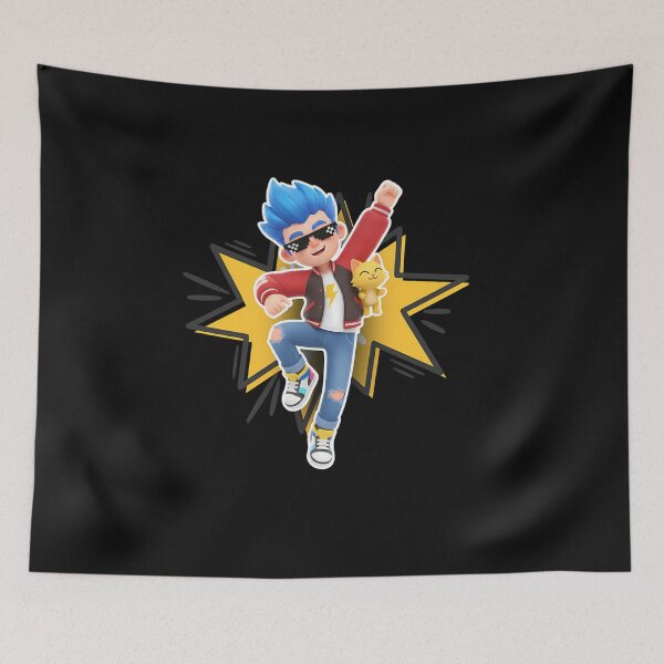 Item preview, Cool Gamer Boy With Blue Hair Cat designed and sold by ARTDOSEMAKER  ⭐⭐⭐⭐⭐.