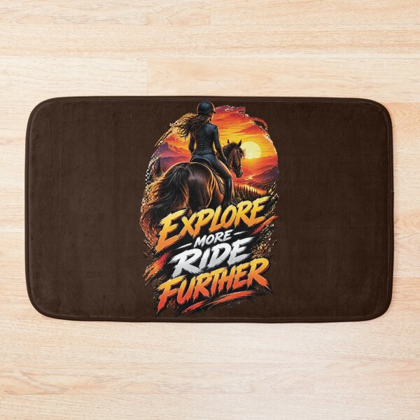 Item preview, Explore More Ride Further Horse Rider Design designed and sold by M. Mamdouh Artworks.