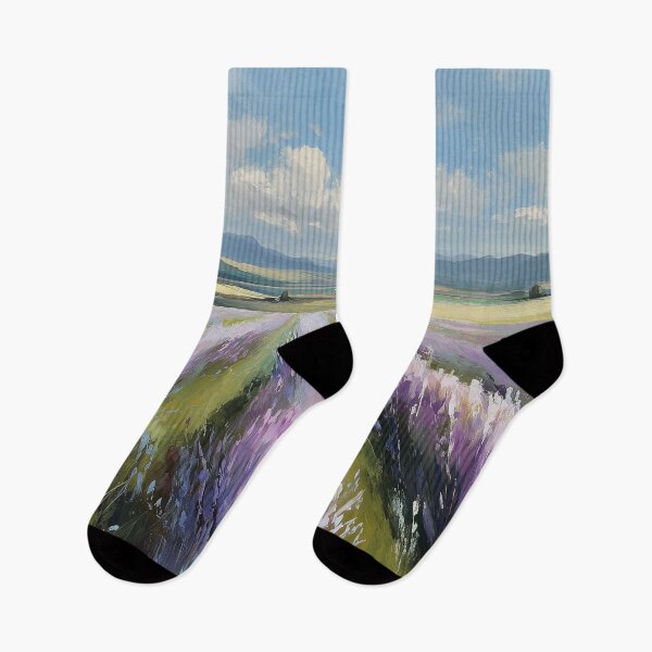 Item preview, Rolling Lavender Field French Valley Painting designed and sold by NatureSight.