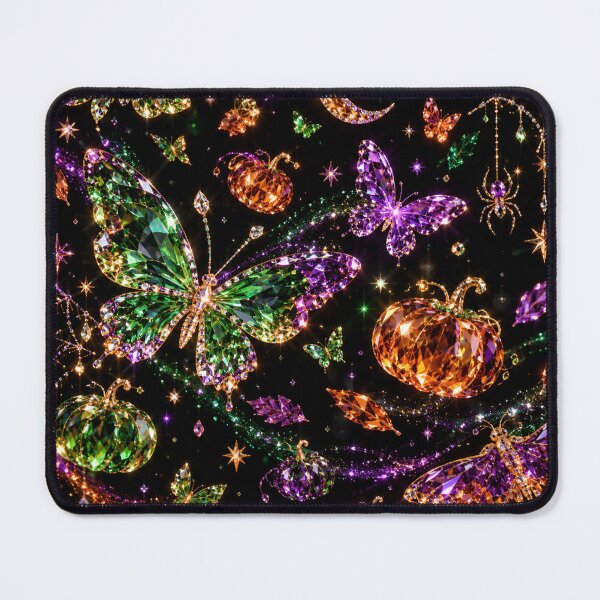 Item preview, Sparkling Crystal Butterflies Halloween Pumpkin Moon Gems designed and sold by BloomOfDesign.